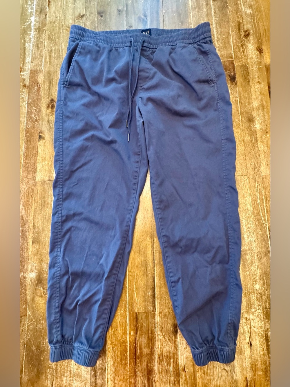 GAP Brand Men's Navy Jogger Style Pants with Elastic & Drawstring Waist